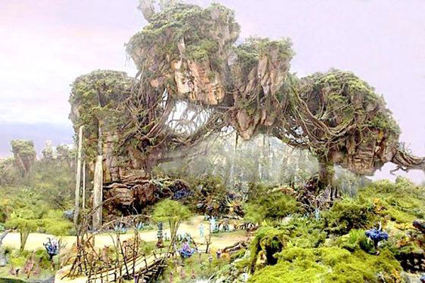 Concept art for Pandora: The World at Avatar at Disney's Animal Kingdom