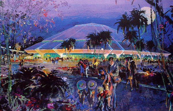 This concept art for Horizons from Herb Ryman is amazing at Future World.