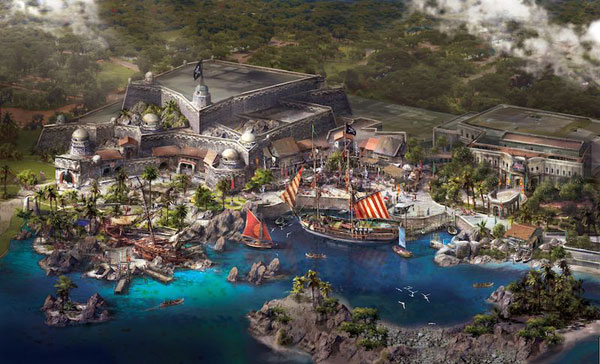 Shanghai Disneyland's Treasure Cove lived up to its concept art.