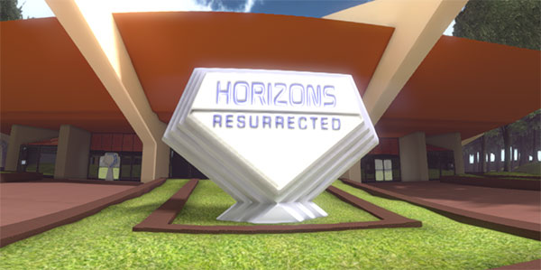 The exterior and sign for Horizons Resurrected