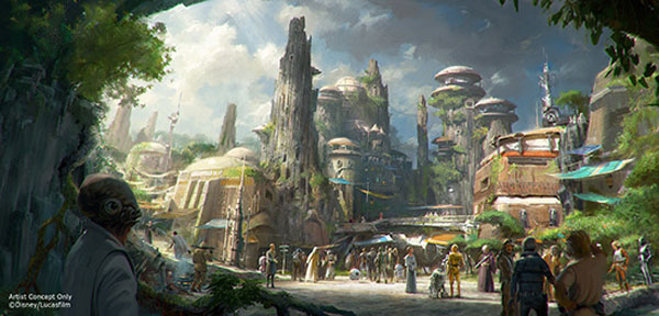Star Wars: Galaxy's Edge from the D23 Expo announcement by Disney