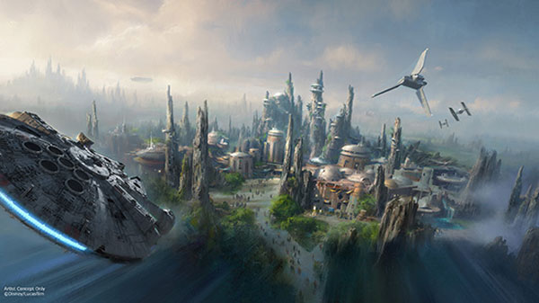 Concept art from Disney's new Star Wars: Galaxy's Edge at Disney's Hollywood Studios