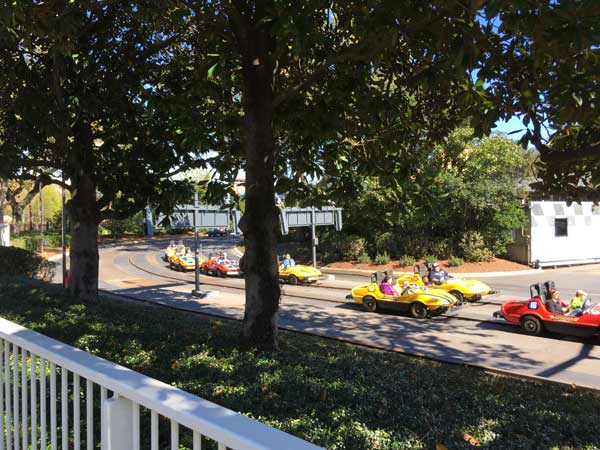 The Tomorrowland Speedway at Disney World needs an update.