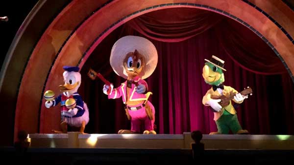 The Gran Fiesta Tour Starring the Three Caballeros is a fun attraction at the Mexico pavilion in EPCOT.