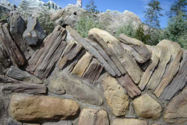 Rocks outside of Be Our Guest