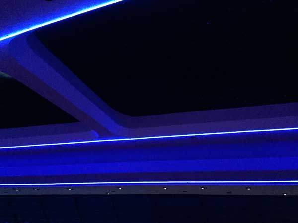 Inside of Space Mountain in Tomorrowland