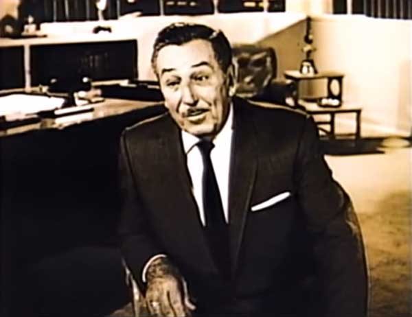 Walt Disney presents his early ideas for the Florida project.