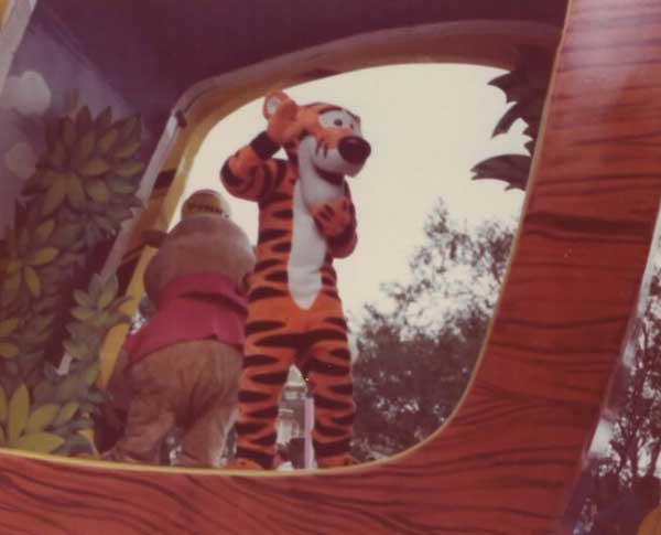 Winnie the Pooh and Tigger were everywhere at Walt Disney World during this time.