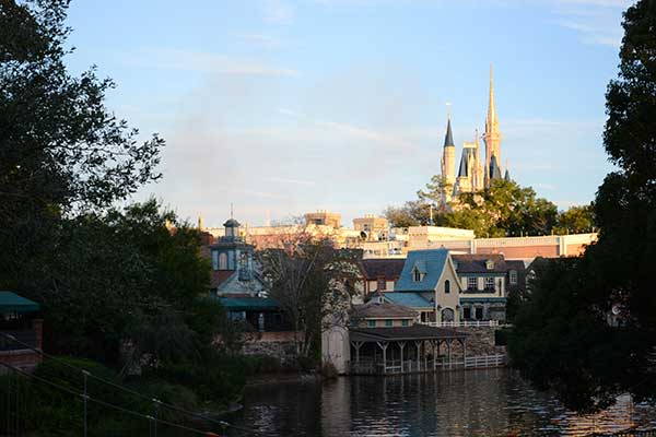 Riding the Rivers of America at Walt Disney World in Orlando, Florida