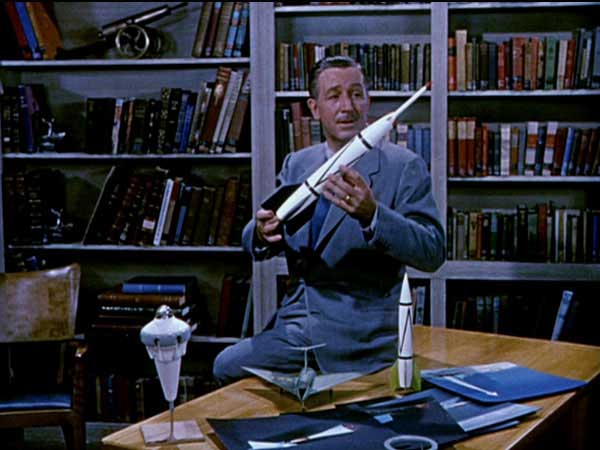 Walt Disney in the Man in Space episode from his TV series.
