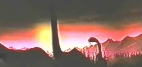 The Brontosaurus at the original Universe of Energy at EPCOT Center