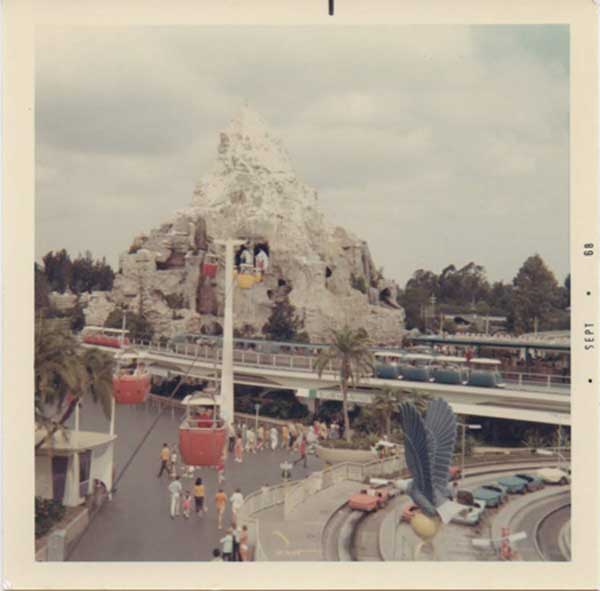 The Matterhorn, the Skyway, and more in the summer of 1968.