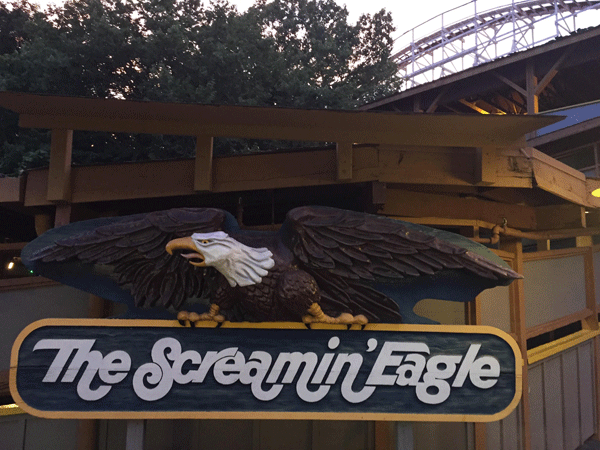 The Screamin' Eagle is number two on my list at Six Flags St. Louis.