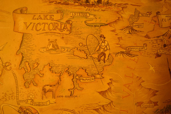 The wallpaper inside the rooms of the Animal Kingdom Lodge is enough cool detail from the resort.