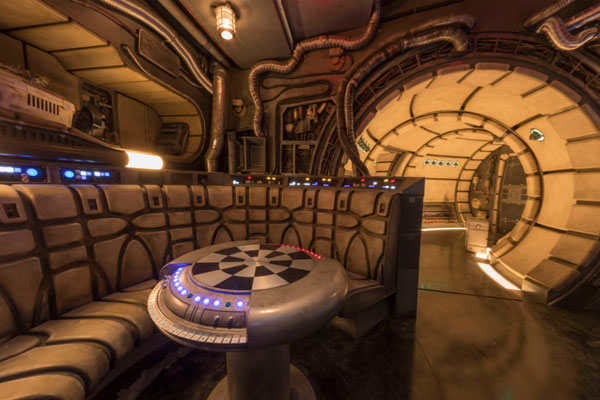 The inside of the Millennium Falcon should be a big draw for fans.