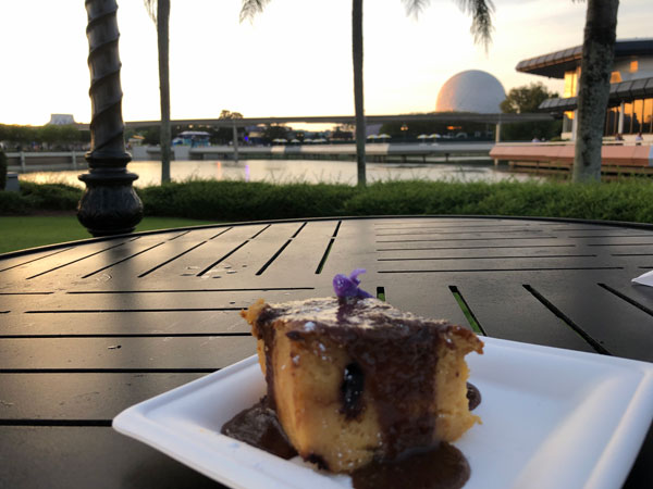 The Capirotada de Chocolate bread pudding at the Mexico stand at the Epcot International Food & Wine Festival was a highlight.