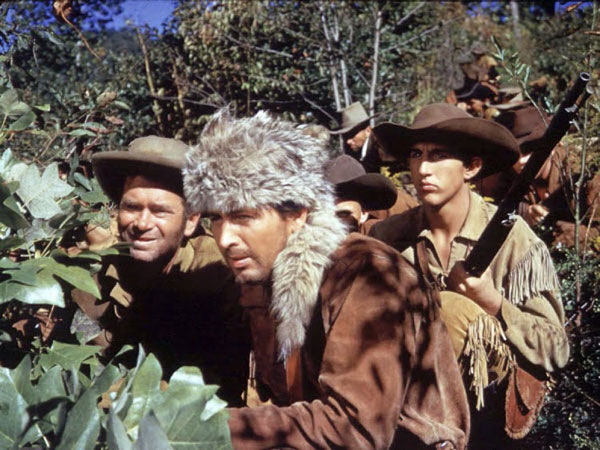 Davy Crockett leads the settlers in the Indian Wars in the Disney TV series.