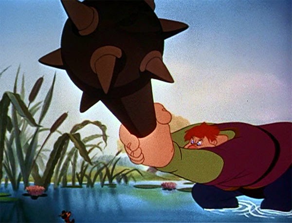 Fun and Fancy Free includes the well-known Mickey and the Beanstalk short.