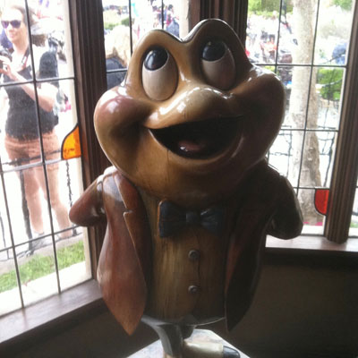 Mr. Toad's Wild Ride at Disneyland remains in place while the Walt Disney World version has closed.