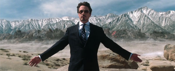 Tony Stark presents The Jericho to the military in the original Iron Man in 2008.