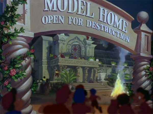 The Model Home Open for Destruction is one of just many spots for kids to get crazy in Pleasure Island.