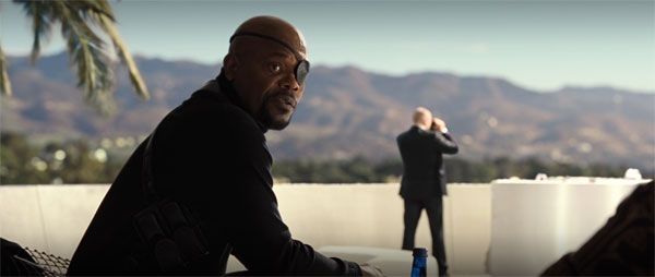 Samuel L. Jackson arrives as Nick Fury during Iron Man 2 to help set up The Avengers.