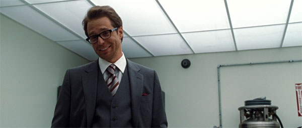 Sam Rockwell goes "full Rockwell" as Justin hammer in Iron Man 2.