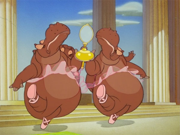 Dance of the Hours includes memorable scenes like hippos in tutus. 