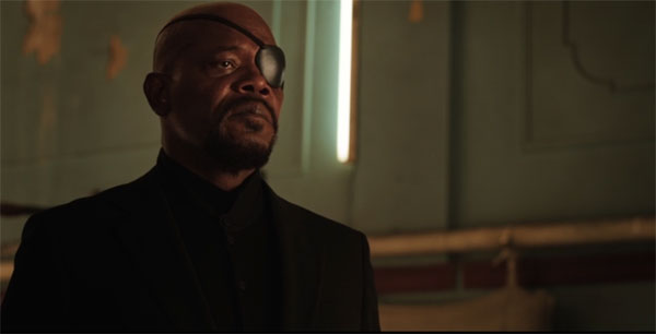 Samuel L. Jackson returns as Nick Fury for the post-credits scene of Captain America: The First Avenger.