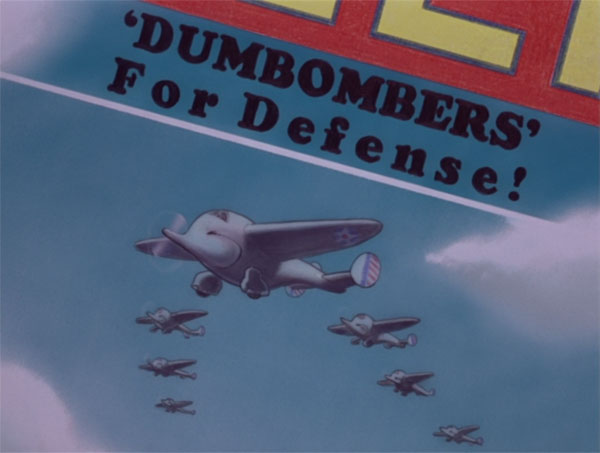 The strange Dumbombers clip from the montage at the end of the 1941 movie.