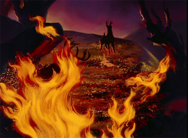 The forest is destroyed by Man, one of the deadlier villains in Disney history.