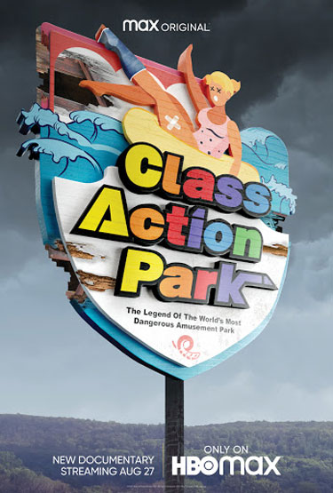 A poster for the documentary Class Action Park, currently streaming on HBO Max.