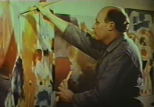 An artist paints a painting and enjoys life in the 1964 World's Fair film.