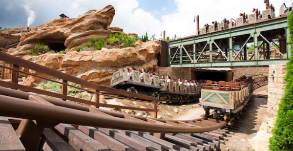 The Big Grizzly Mountain Runaway Mine Cars are a cool mix of Big Thunder Mountain and Expedition Everest.