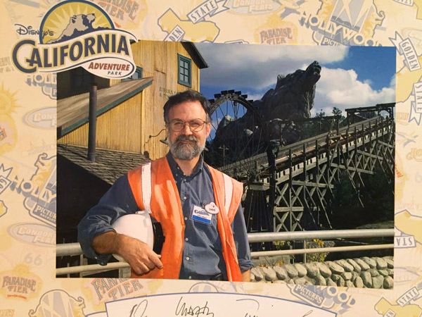 A commemorative postcard to celebrate the opening of Grizzly Peak at Disney California Adventure.