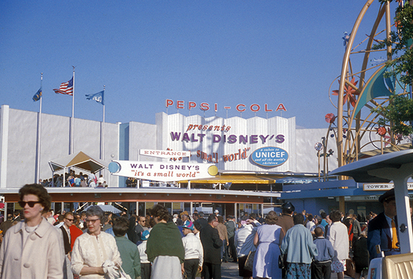 The classic Disney attraction "it's a small world" was a huge hit at the 1964-65 World's Fair in New York.