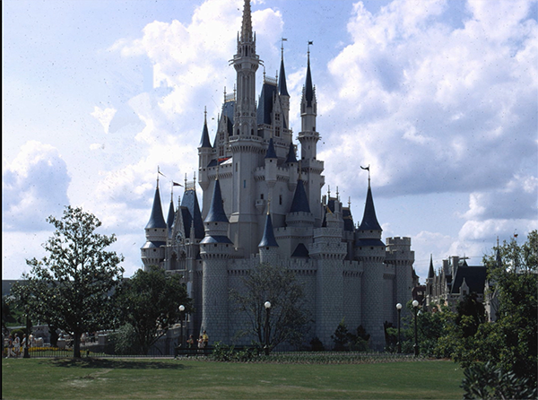 Cinderella Castle looked very different during its first year of operation after The Magic Kingdom opened in October 1971.