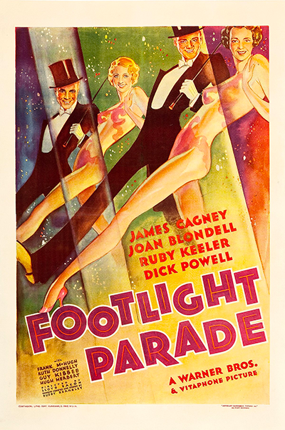 The opening scene of the Great Movie Ride depicts the musical Footlight Parade.