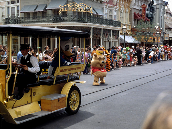 Winnie the Pooh looked very different in 1972 and was very popular at Walt Disney World.