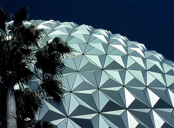 Spaceship Earth looks gorgeous in this shot from its early years.