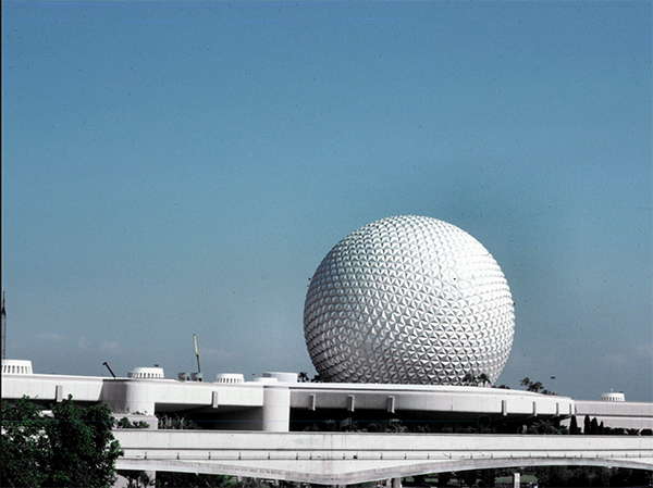 This gorgeous shot of Spaceship Earth in 1984 comes from my first visit to EPCOT Center.