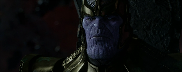 Josh Brolin stars as Thanos in his first appearance in an MCU film.