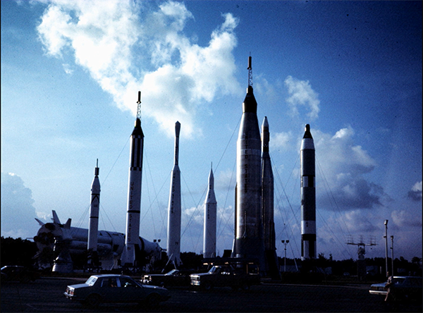The Rocket Garden at Kennedy Space Center was an impressive sight even in 1984.