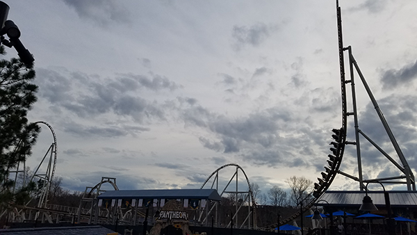 Busch Gardens Williamsburg's Pantheon roller coaster opening date