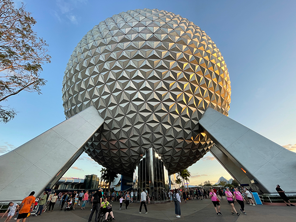 On our return trip to Walt Disney World, we enjoyed seeing the new entrance to EPCOT with Spaceship Earth.