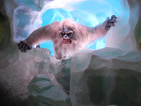 The updated snowman at the Matterhorn in Disneyland is a lot more believable.