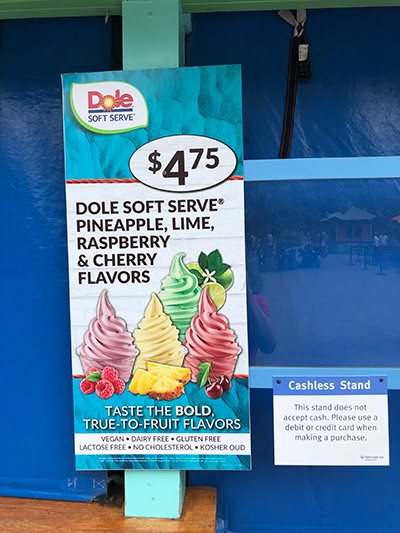 You can pick up Pineapple, Lime, Raspberry, and Cherry Dole Whips at Ray's Snack Shack at the Saint Louis Zoo.