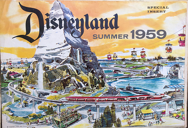 This 1959 insert in the souvenir book Walt Disney's Guide to Disneyland highlighted the amazing expansion.