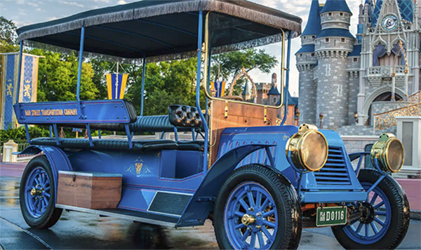 The Main Street Vehicles provide a relaxing ride at the start of your Magic Kingdom day.