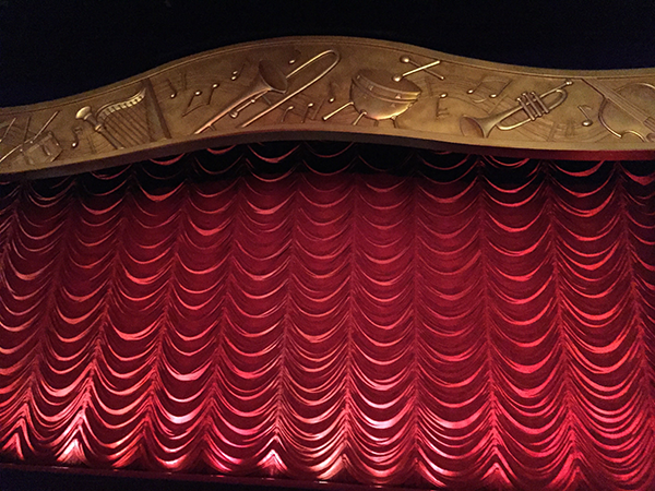 The curtain for Mickey's Philharmagic in Fantasyland at the Magic Kingdom.